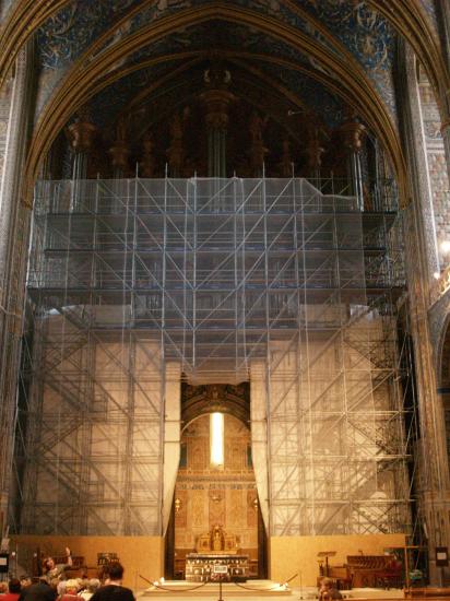 Les travaux sur le grand-orgue de la Cathédrale